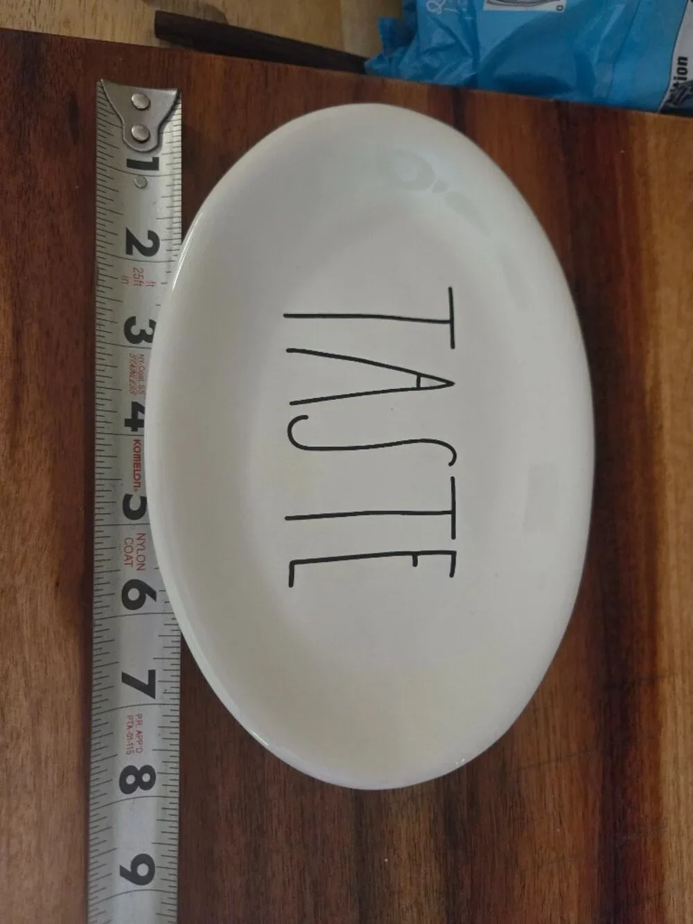 Rae Dunn magenta taste oval dish 8 inches